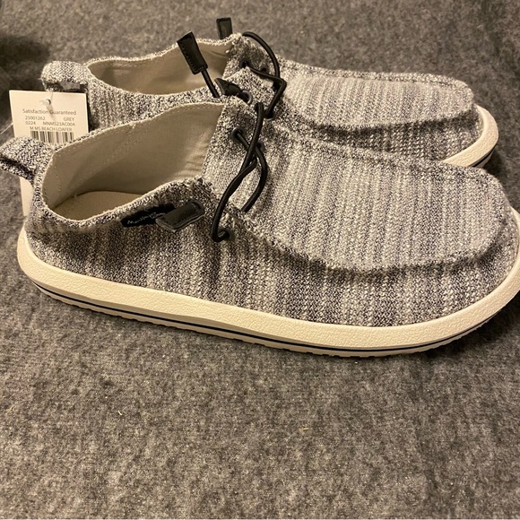 Maui‎ And Sons Shoes Mens Size 7 Beach Loafer Grey Slip On Flats New - Picture 1 of 9
